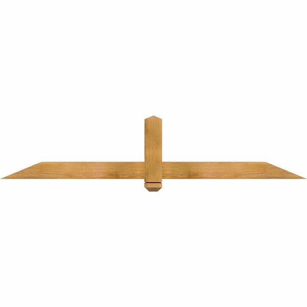 Ekena Millwork Eugene Rough Sawn Timber Gable Bracket, Western Red Cedar, 72"W x 15"H x 4"D x 4"F, 5/12 Pitch GBW072X15X0404EUG00RWR - main